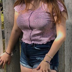 Purple Crop Top